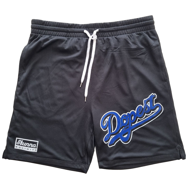 Breathable men's casual, active shorts, with string. Dopest printed with Stunna tag.