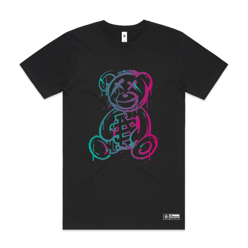 TED SA, front location black tshirt halftoned colour