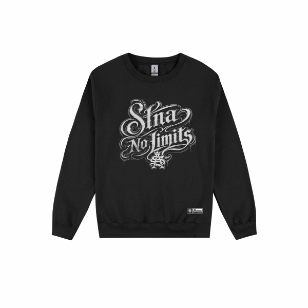 Black crew with large white Caligraphy Stna Nolimits text with SA oldschool logo
