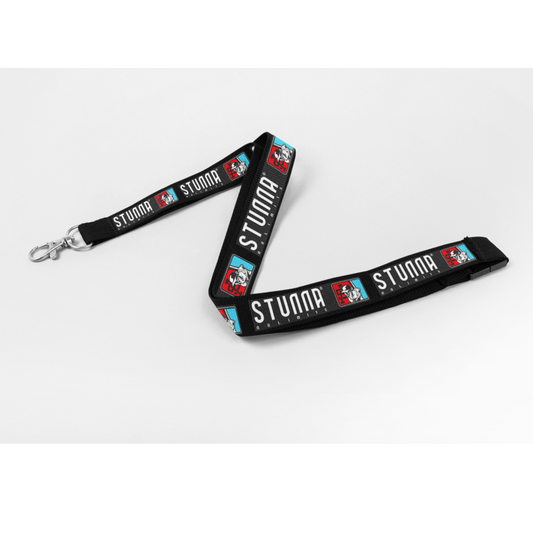 Custom branded lanyard, Baseball SA logo full print. NZ made