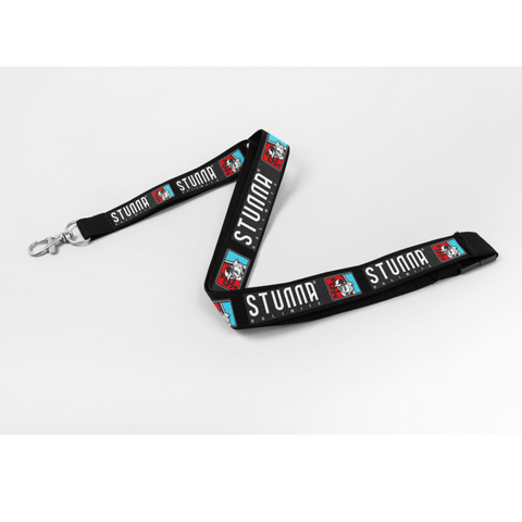 Custom branded lanyard, Baseball SA logo full print. NZ made