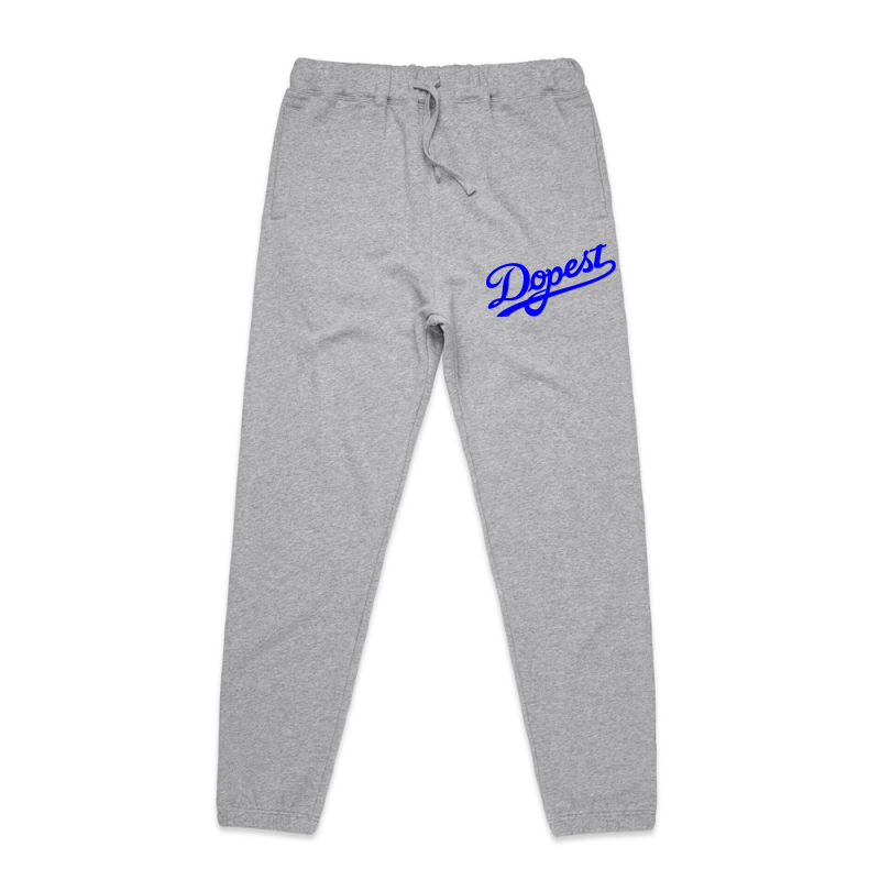 Dopest on left side of grey trackpant