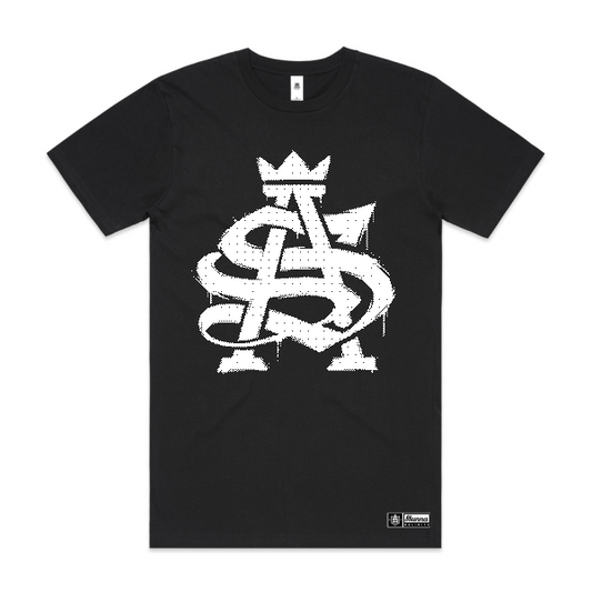 Black Tshirt with SA drips