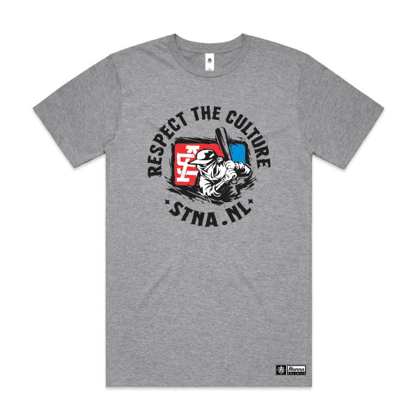 new baseball design on grey tshirt