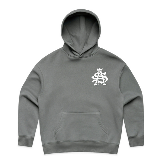 Shadow colour hood with SA pocket size logo in white