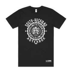 version 3 south akl on black tshirt
