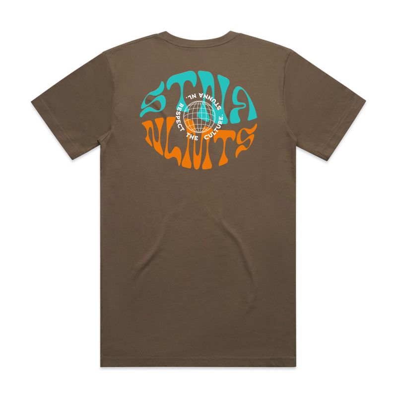 Stna nlmts worldwide back location on walnut colour tshirt
