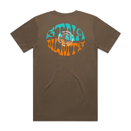 Stna nlmts worldwide back location on walnut colour tshirt