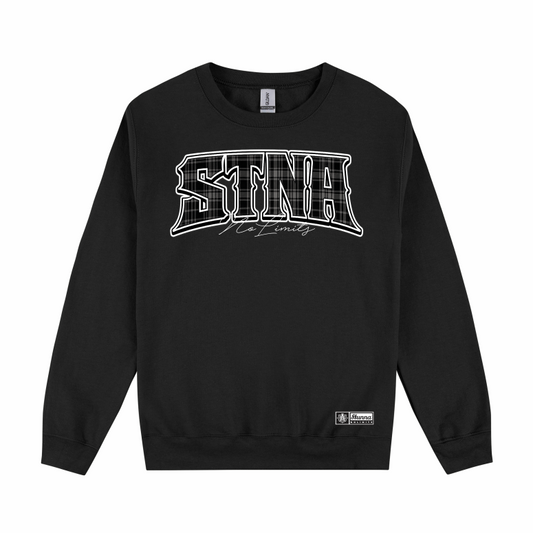 Stna Barrio Cholo style on black crew