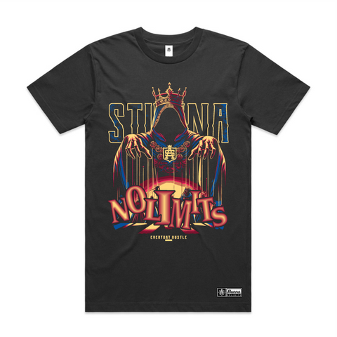 Image of a king as a Puppet master with Stunna No Limits - Everyday hustle on a coal tshirt